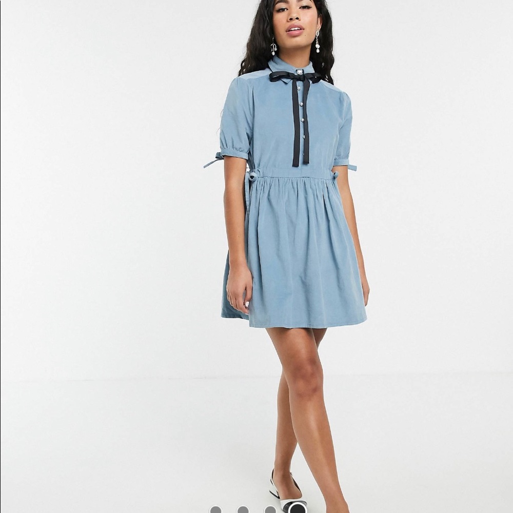 Sister Jane bow collared smock dress from ASOS